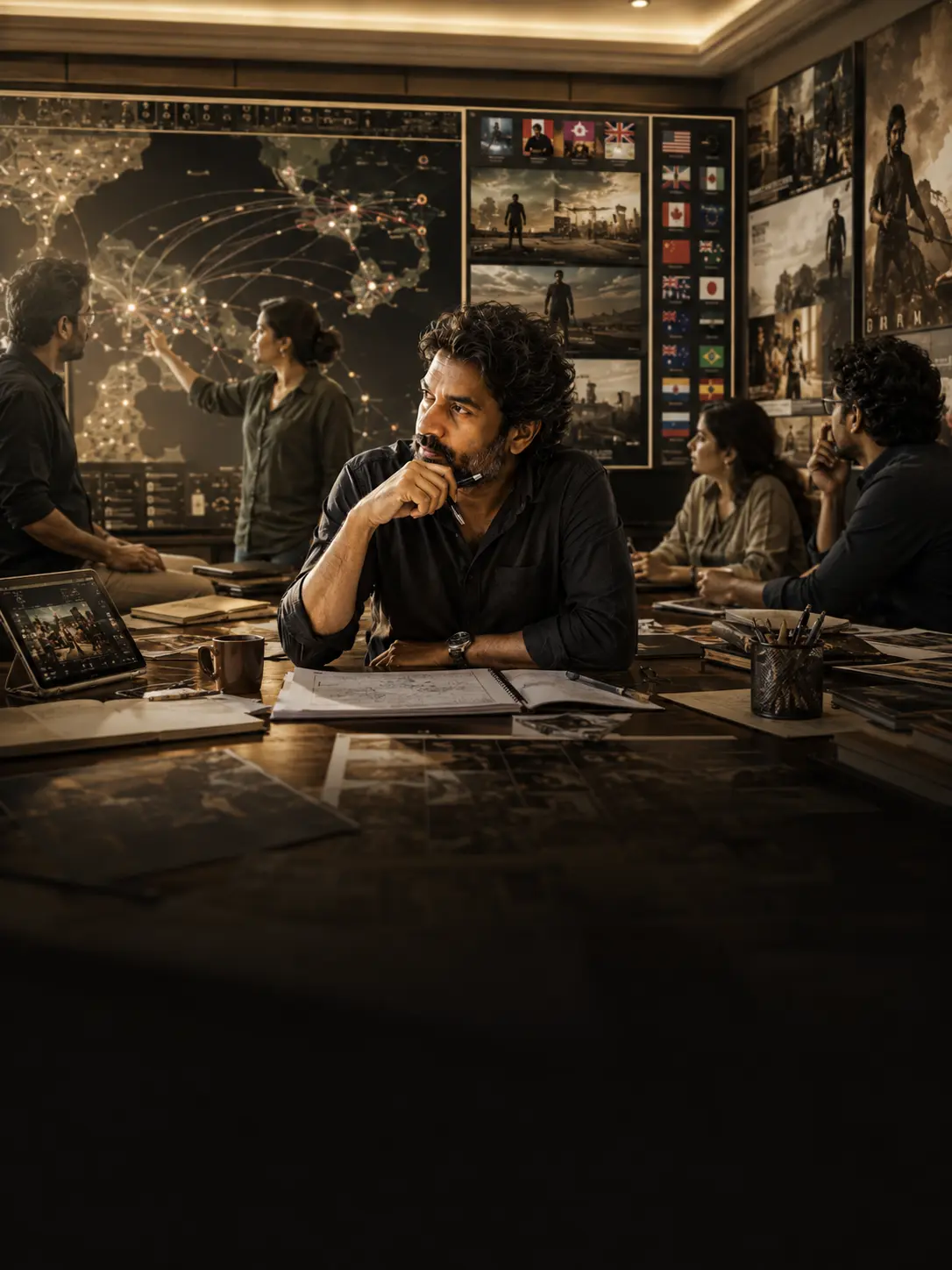 A filmmaker developing an Indian story with a collaborative creative team