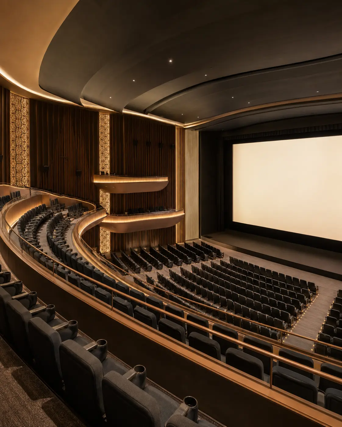 Premium cinema auditorium interior